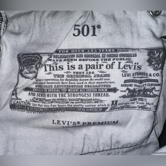 Levi’s 501 Grey Jeans - Picture 4 of 4